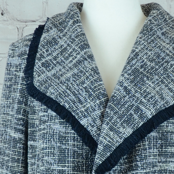 NWT RACHEL ZOE Tweed & Fringe Blazer - Picture 8 of 8